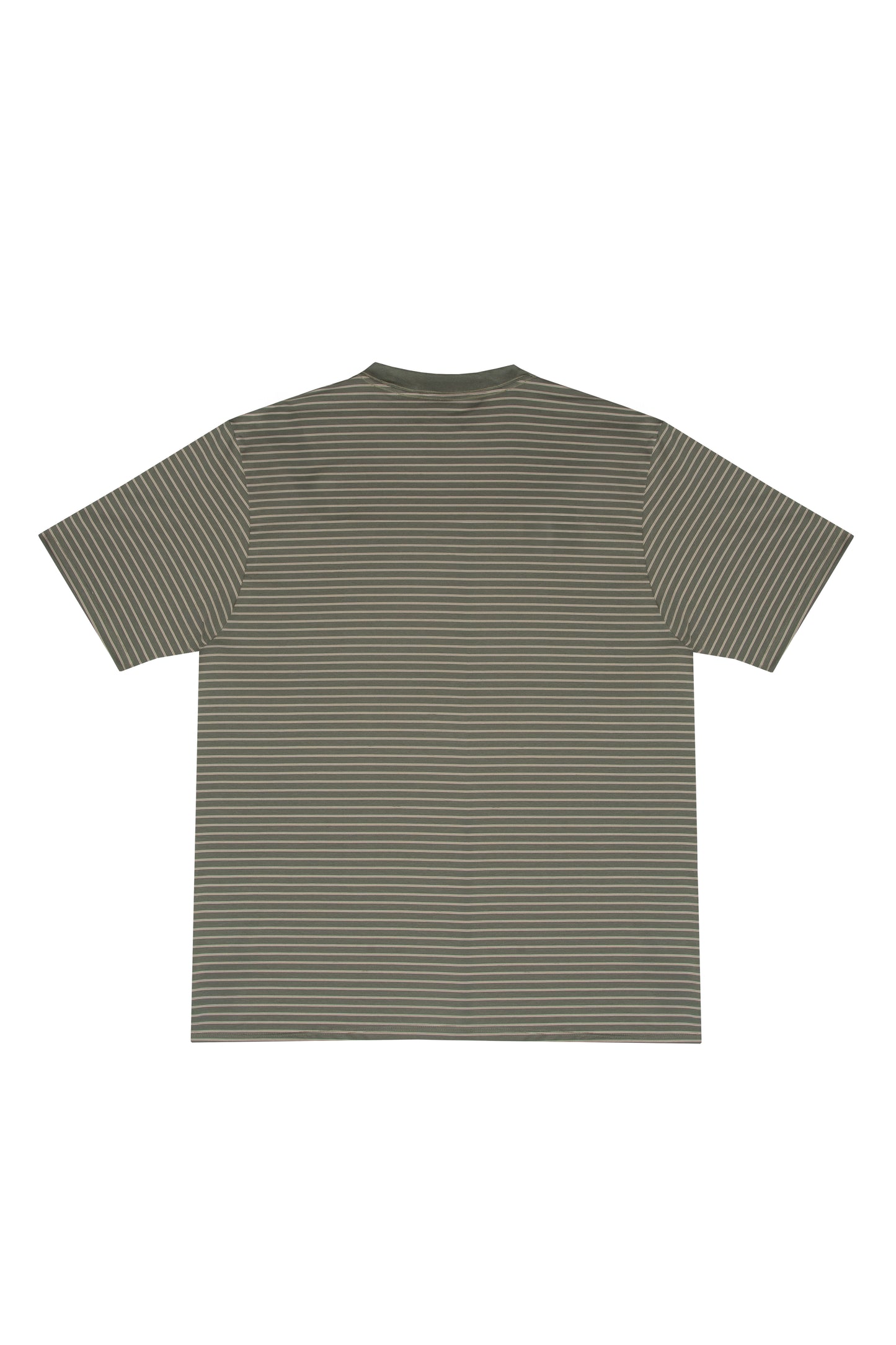 CAMISETA LISTRADA "PC" OLIVE GREEN