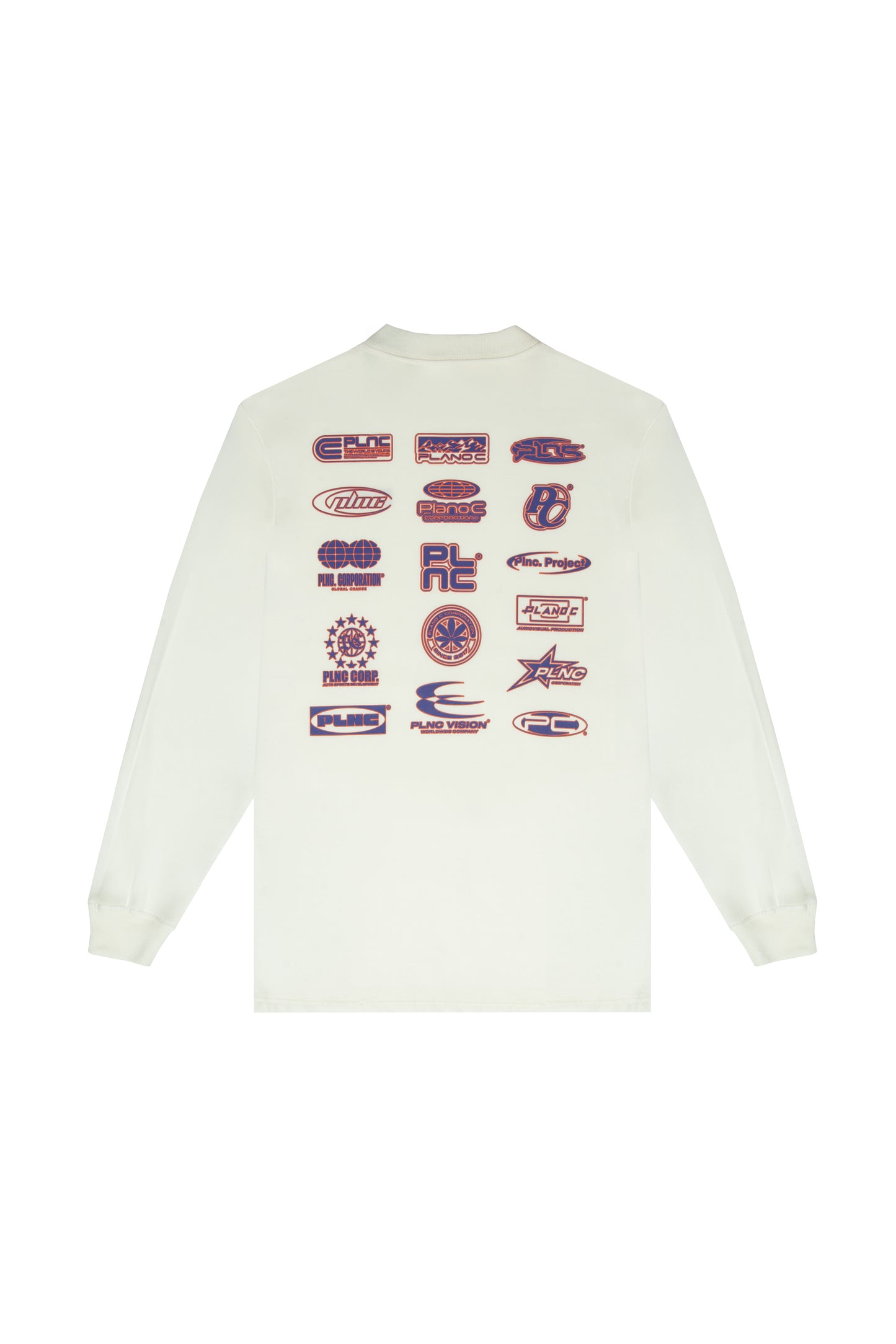 CAMISETA MANGA LONGA "LOGOS" OFF-WHITE