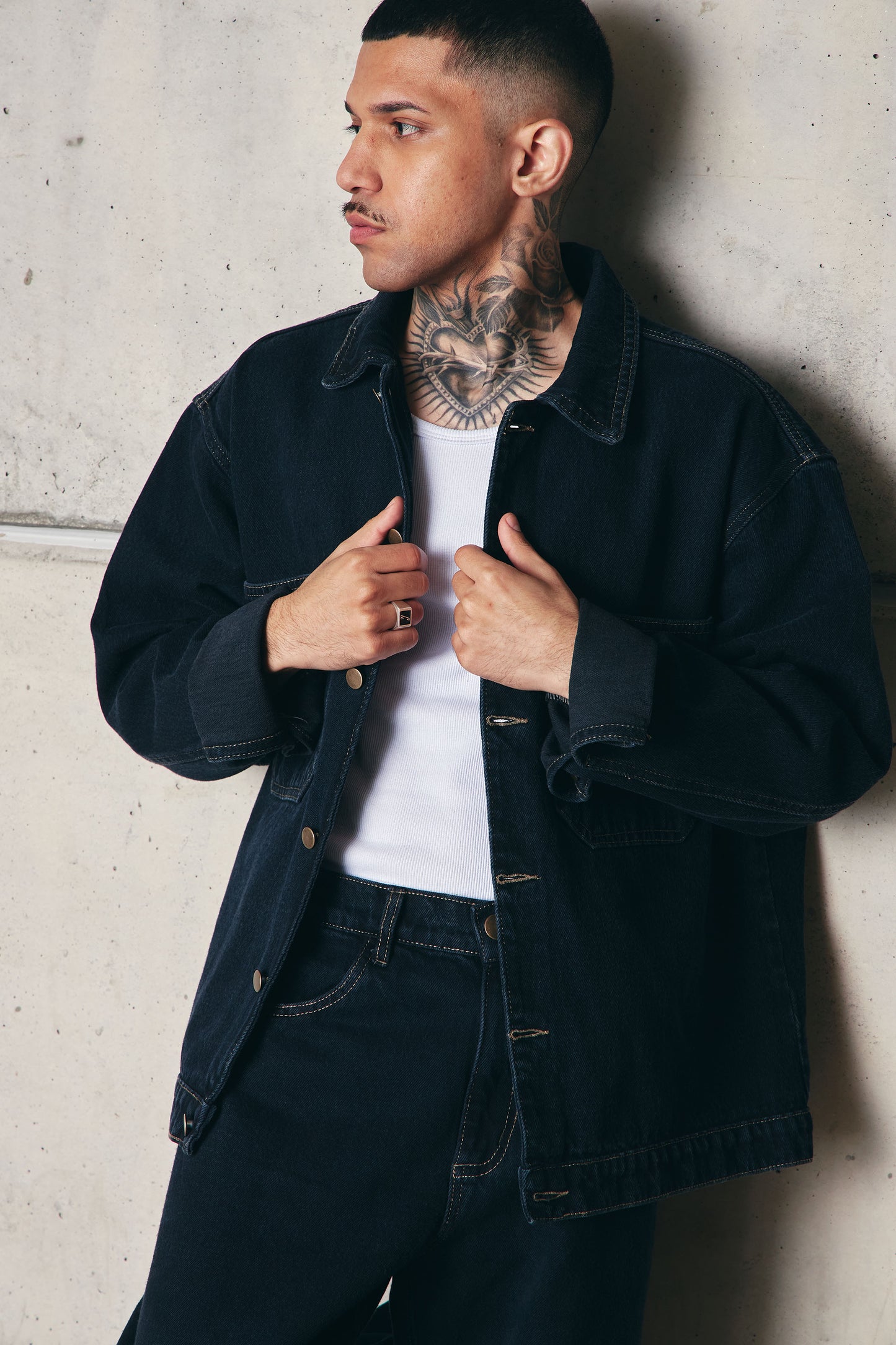 JAQUETA WORK DARK DENIM