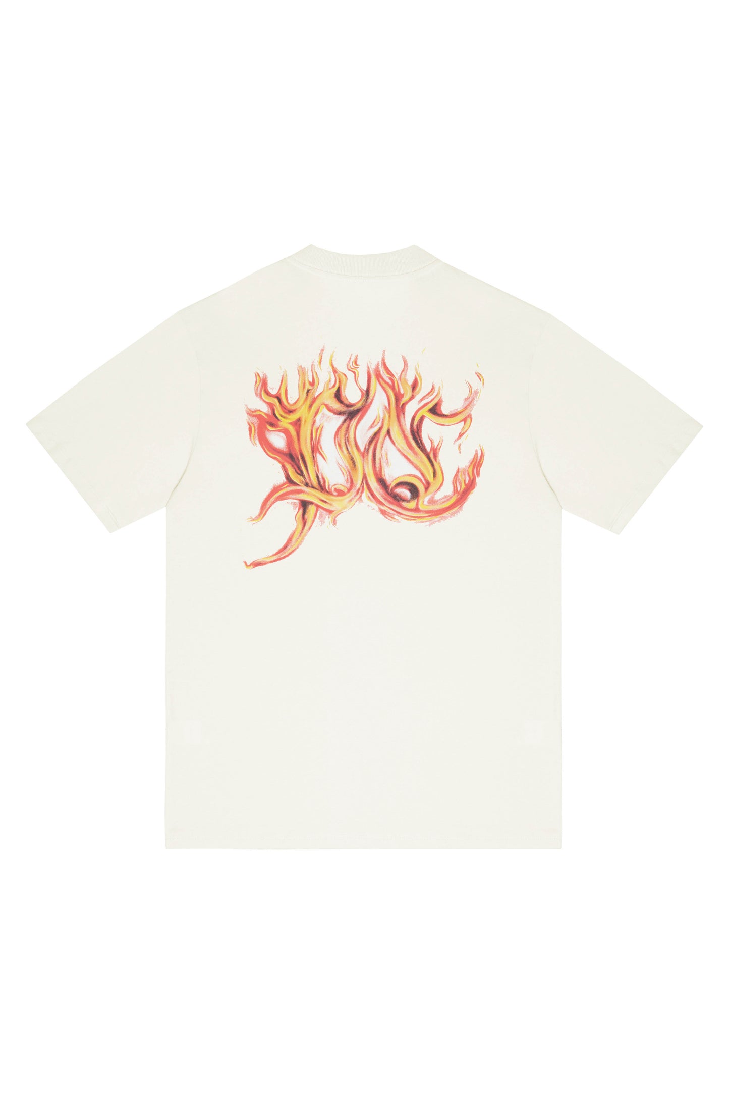 CAMISETA "FLAMES" OFF WHITE