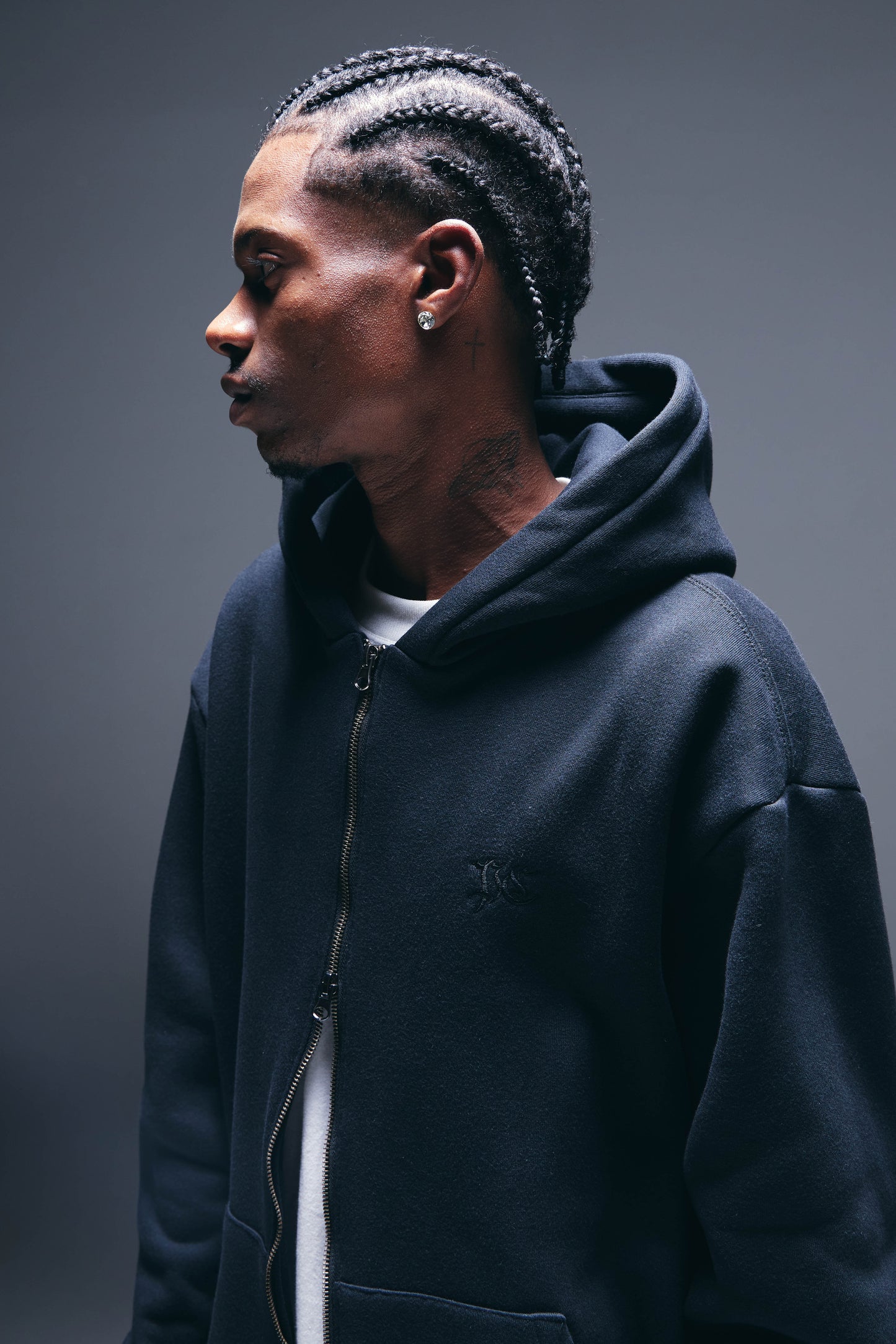 JAQUETA ZIP HOODIE BLACK