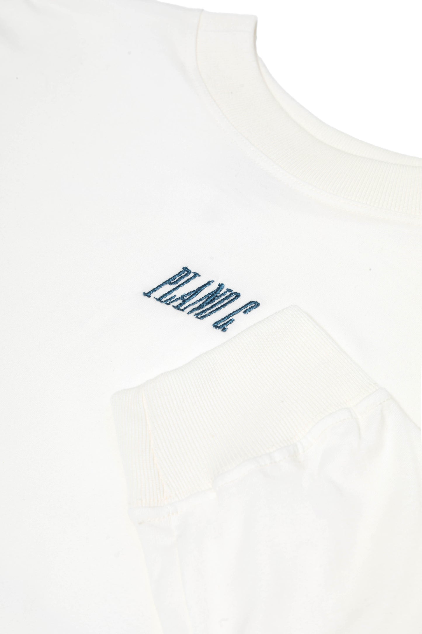 CAMISETA MANGA LONGA "LOGO" OFF WHITE