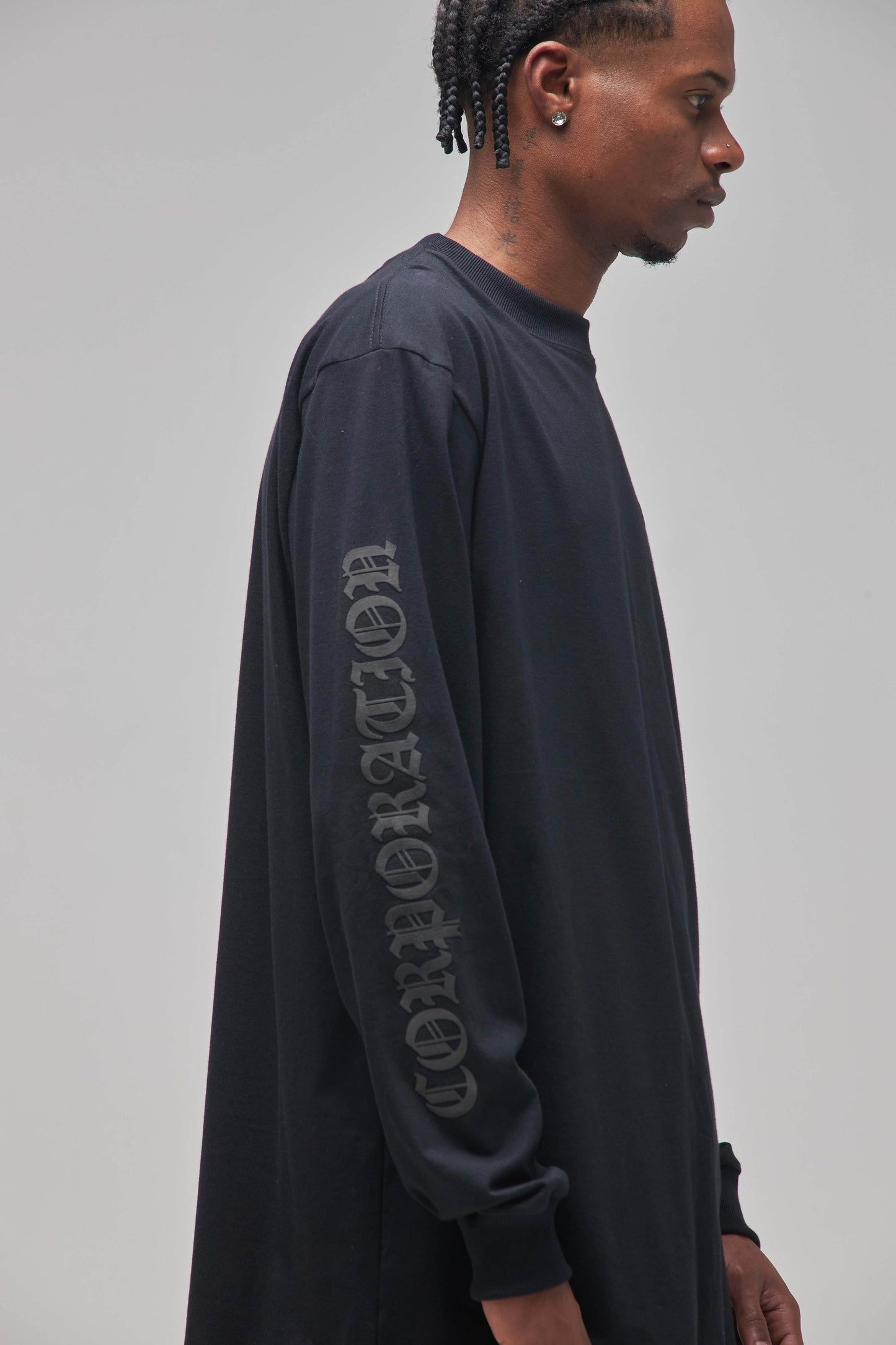 CAMISETA MANGA LONGA "PLNC" BLACK