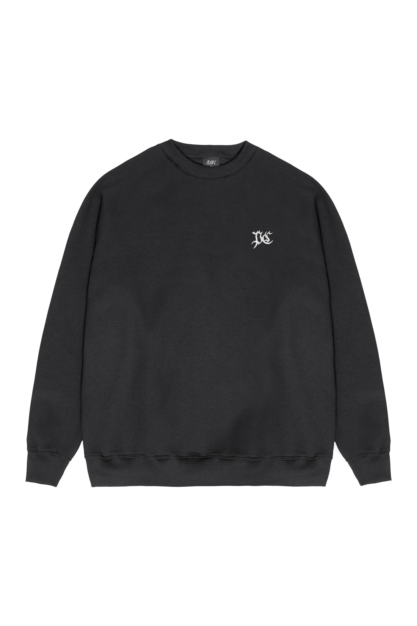MOLETOM CREWNECK "PC" BLACK