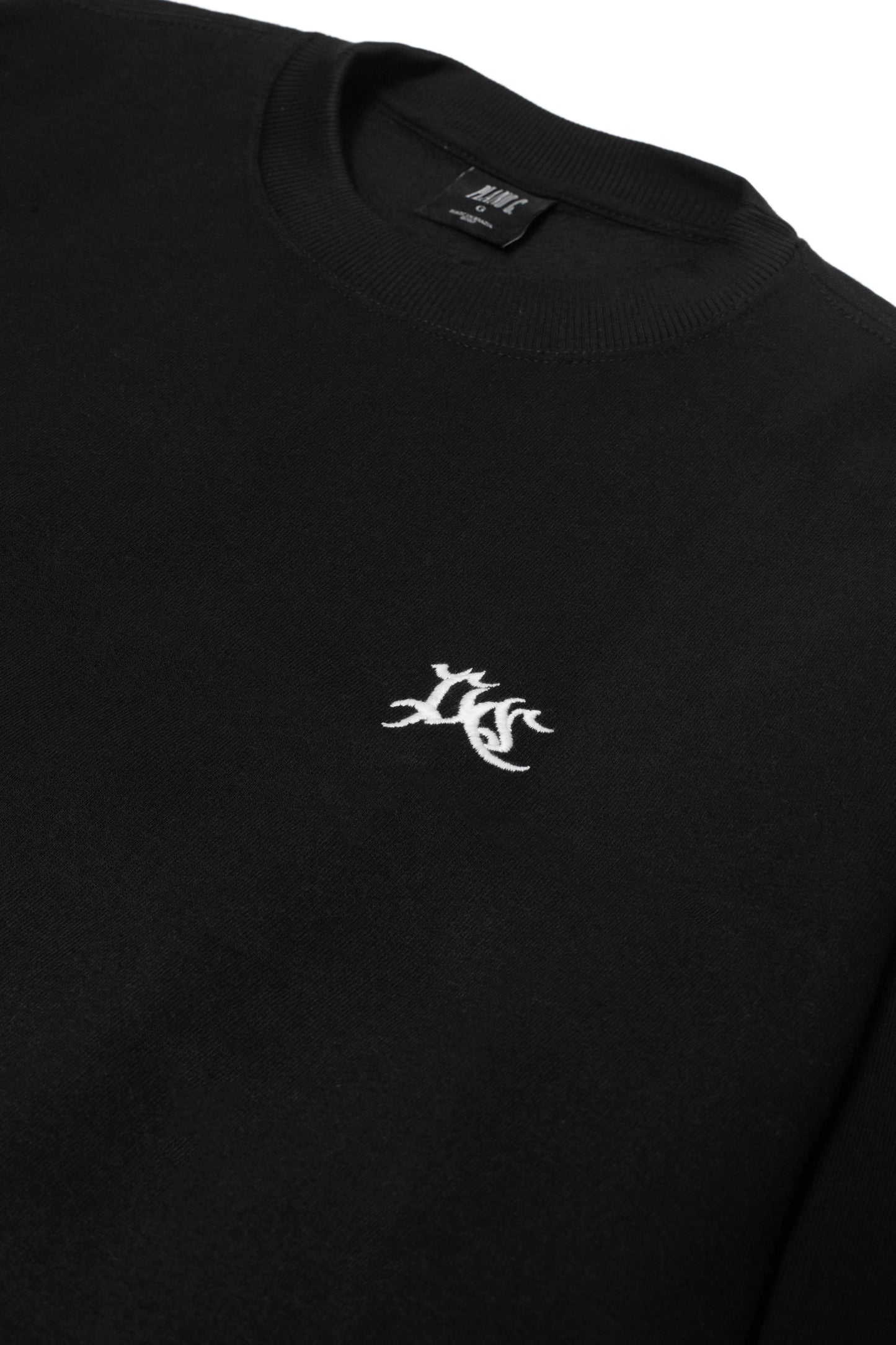 MOLETOM CREWNECK "PC" BLACK