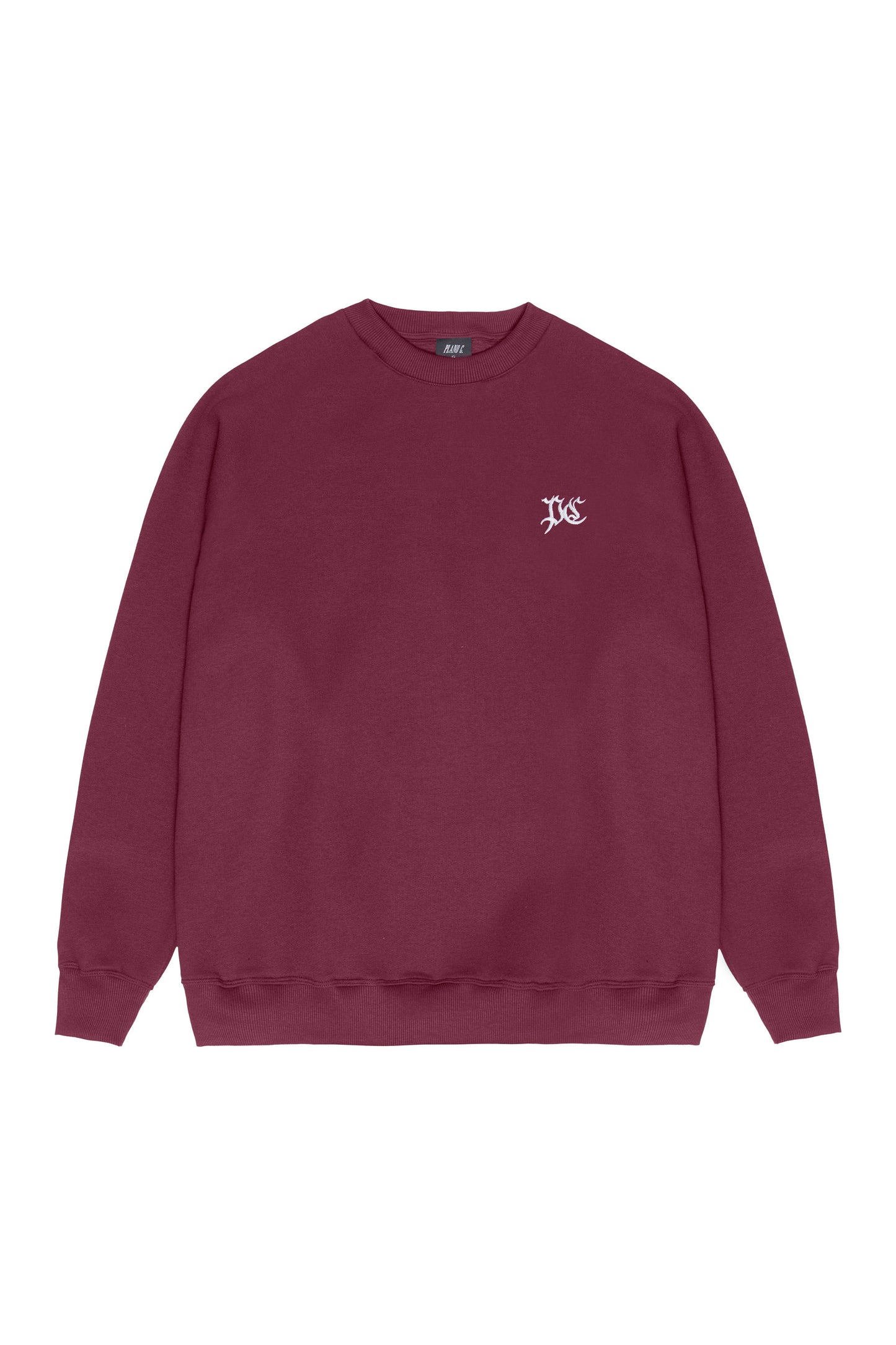 MOLETOM CREWNECK "PC" WINE