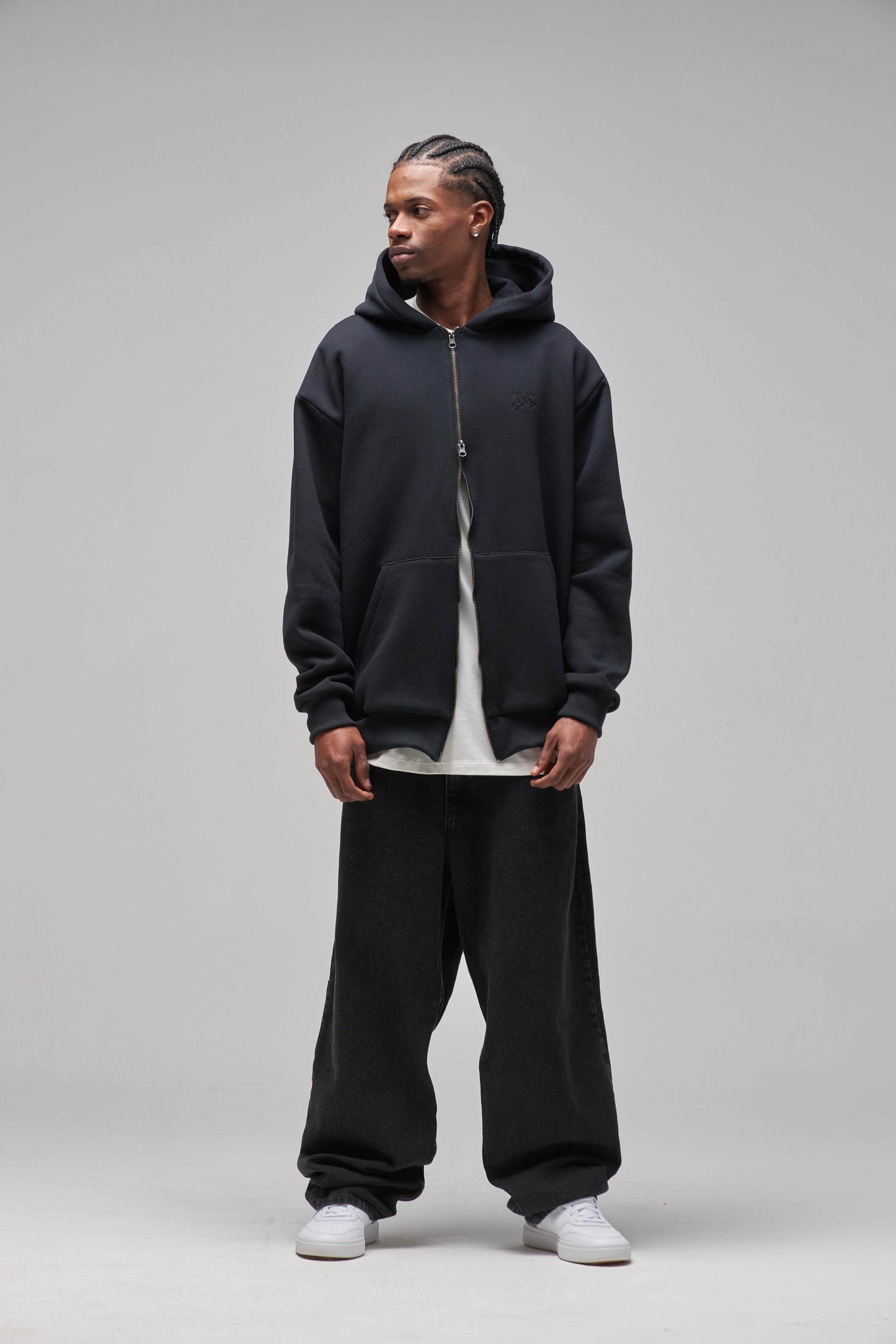 JAQUETA ZIP HOODIE BLACK