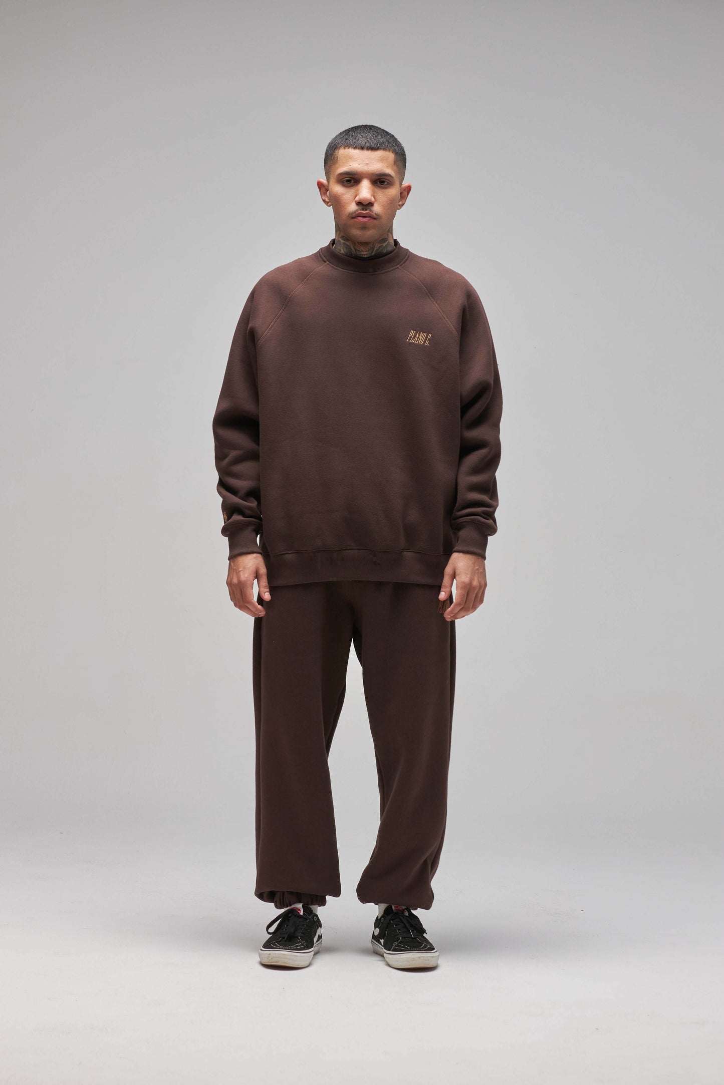 MOLETOM CREWNECK STANDARD BROWN