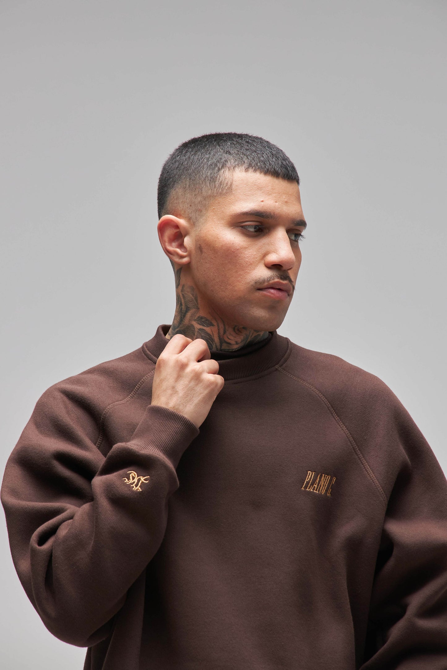 MOLETOM CREWNECK STANDARD BROWN