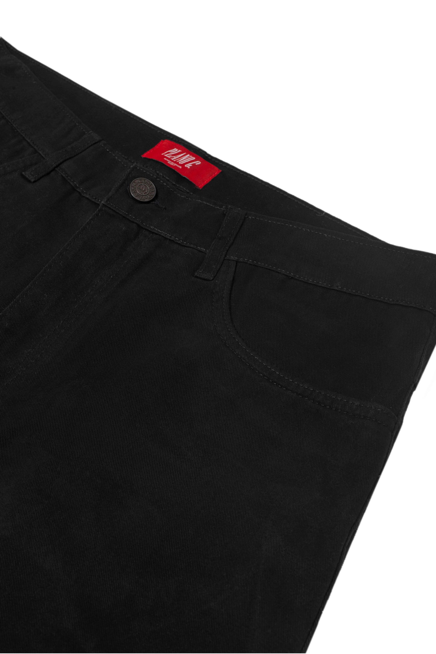 CALÇA STRAIGHT COTTON BLACK