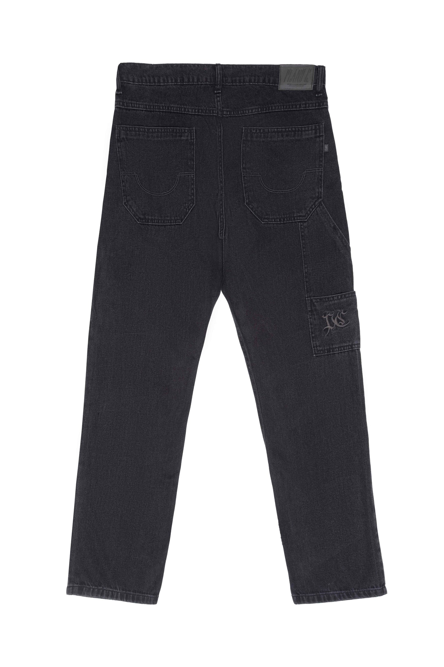 CALÇA WORK DENIM WASHED BLACK