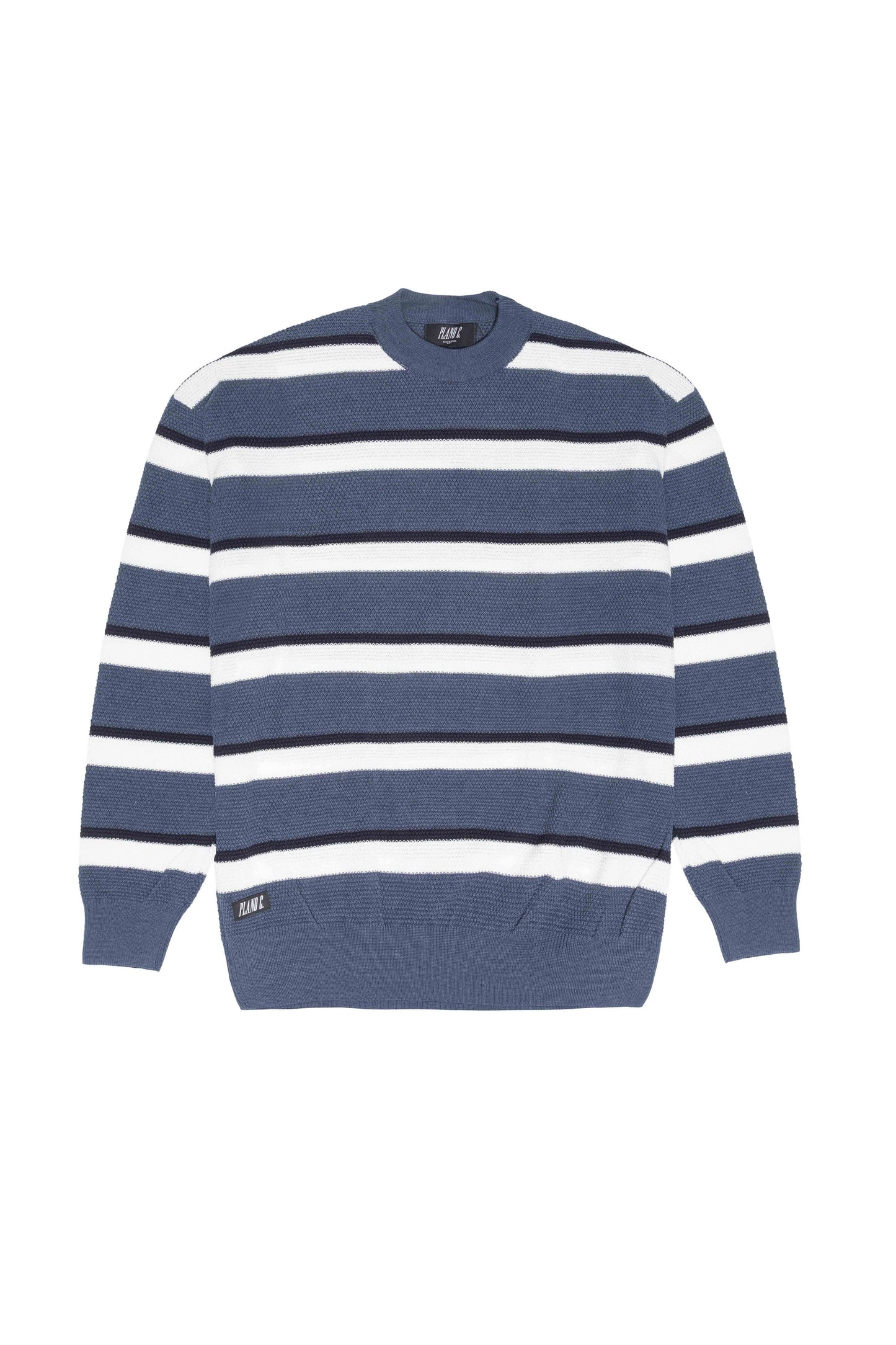 SUÉTER TRICOT LISTRADO NAVY/OFF WHITE