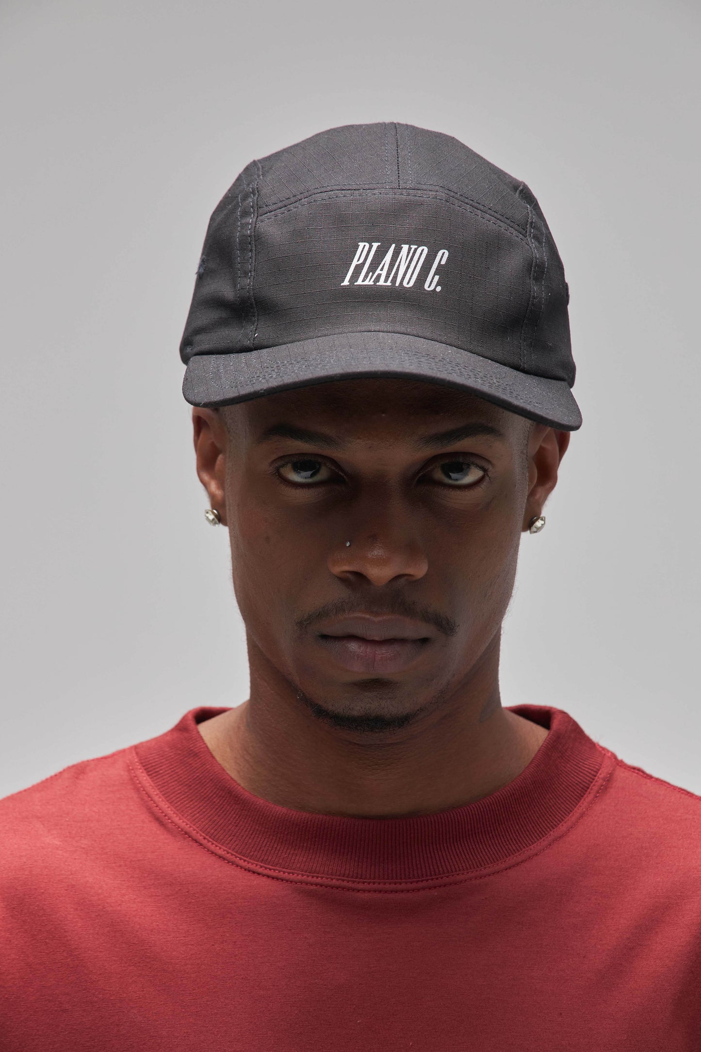 BONÉ 5 PANEL REFLECTIVE BLACK
