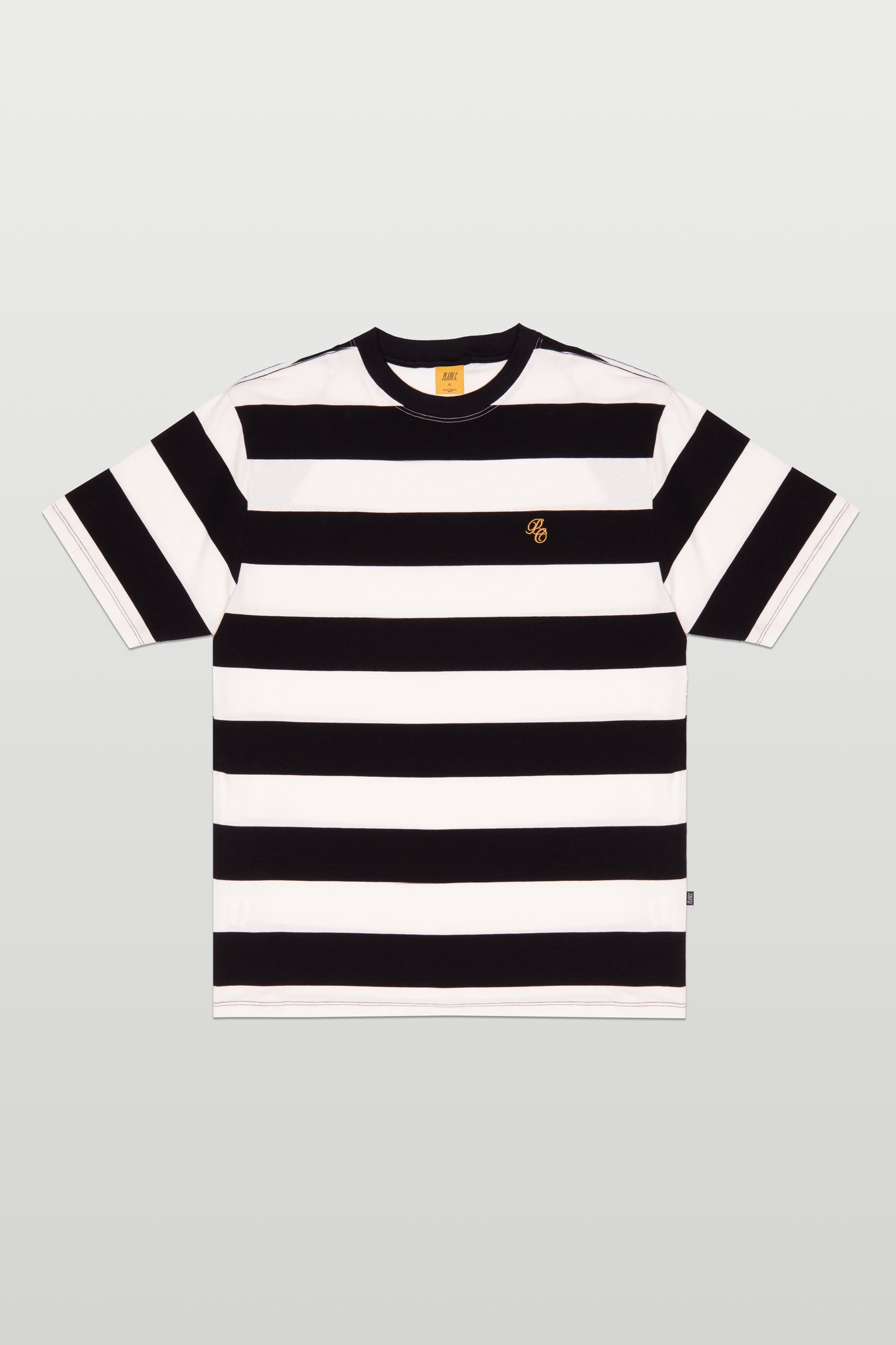 CAMISETA LISTRADA "PC LETTER" BLACK
