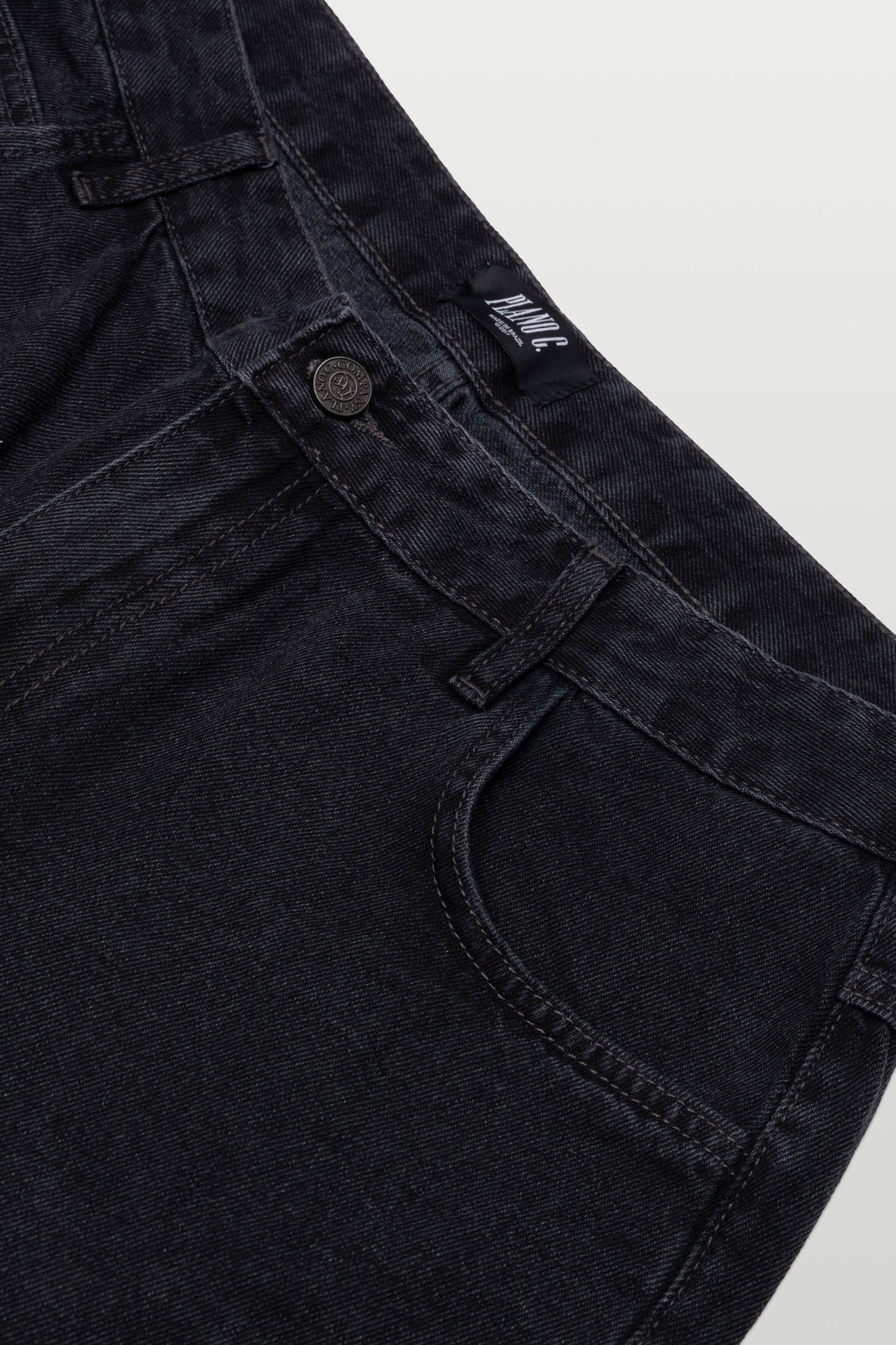 BERMUDA DENIM CARPENTER - WASHED BLACK