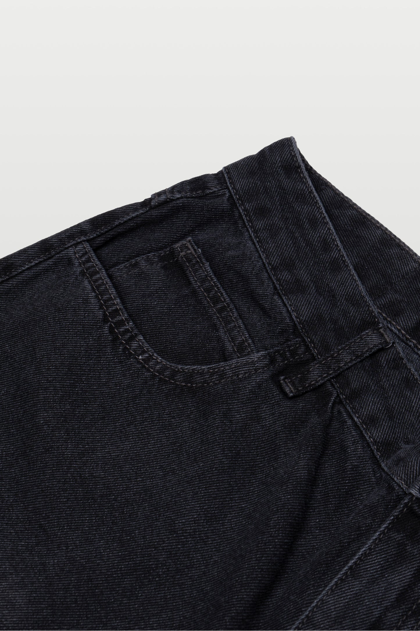 BERMUDA DENIM CARPENTER - WASHED BLACK
