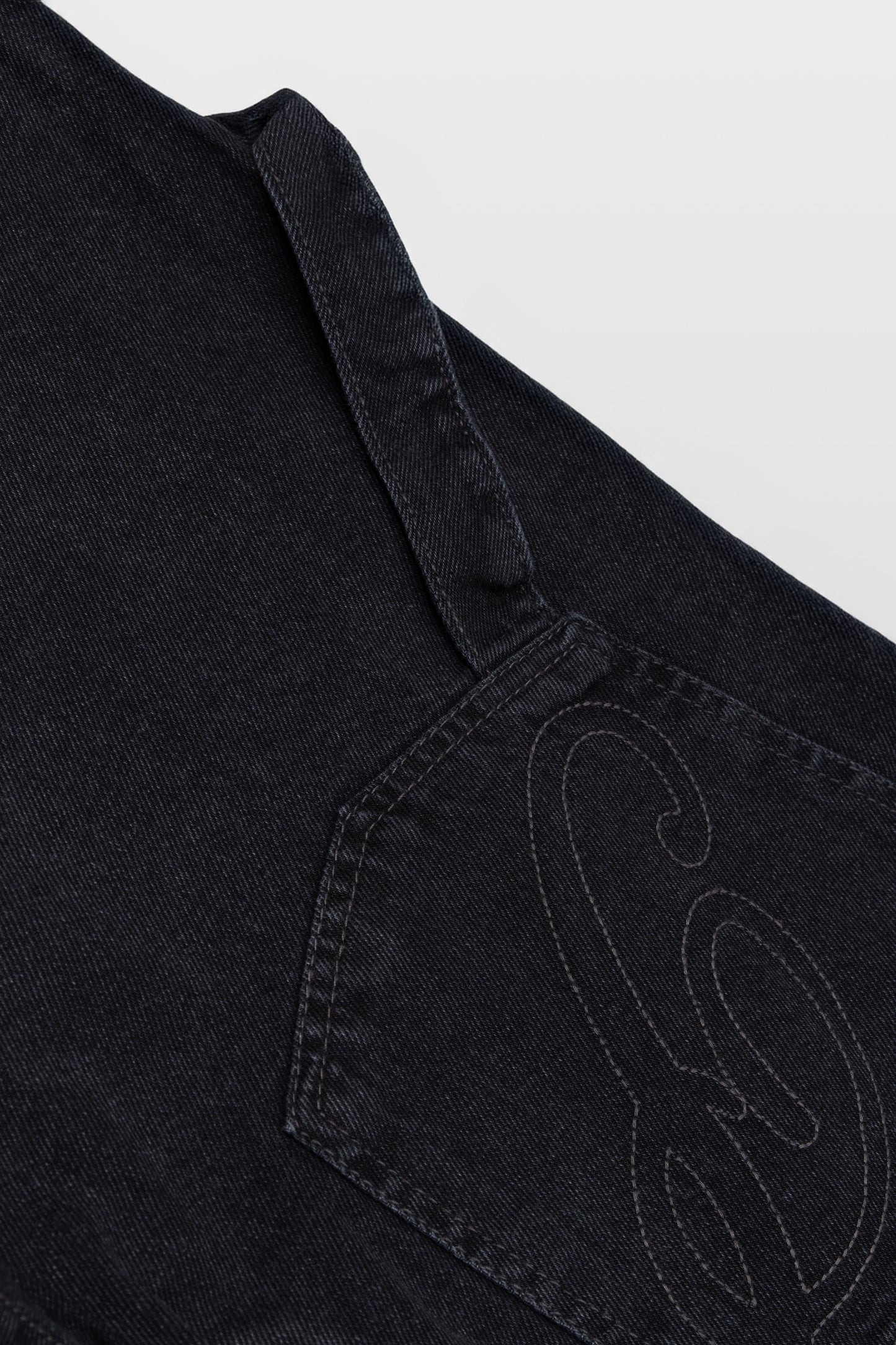 BERMUDA DENIM CARPENTER - WASHED BLACK