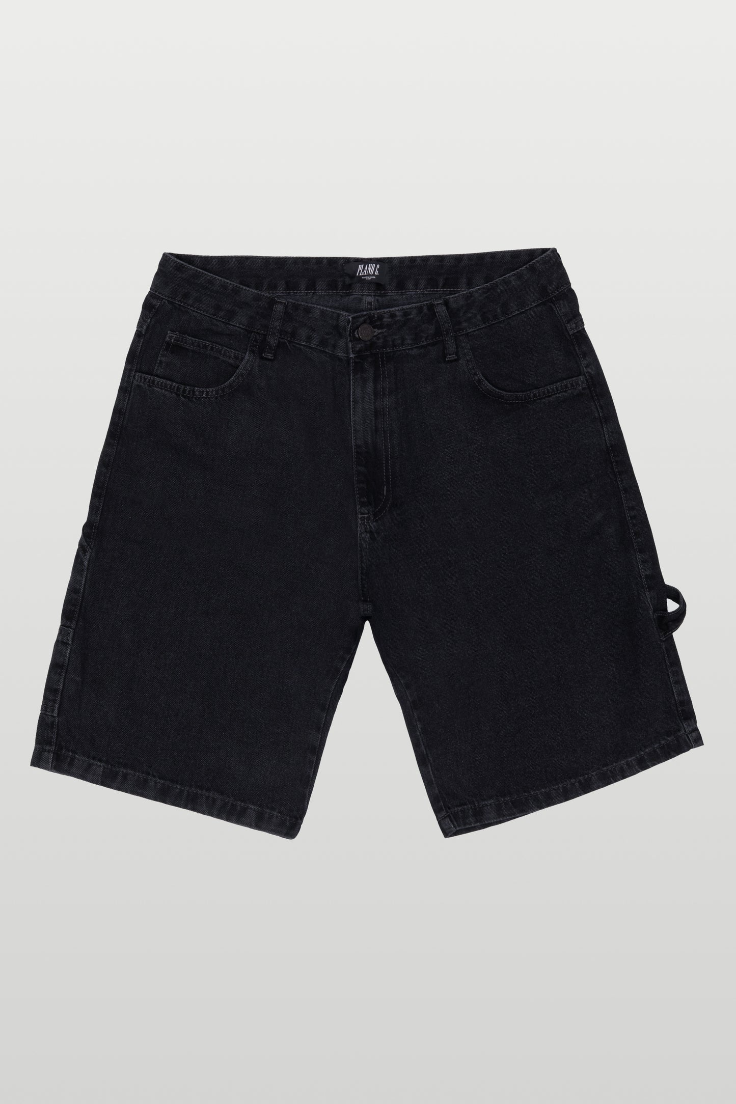BERMUDA DENIM CARPENTER - WASHED BLACK