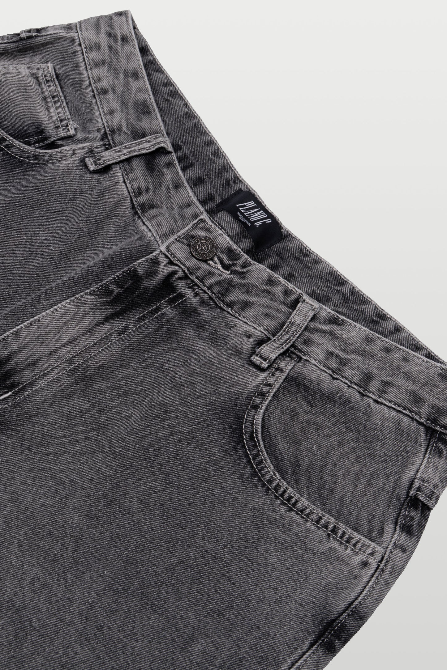 CALÇA BAGGY JEANS - WASHED GREY