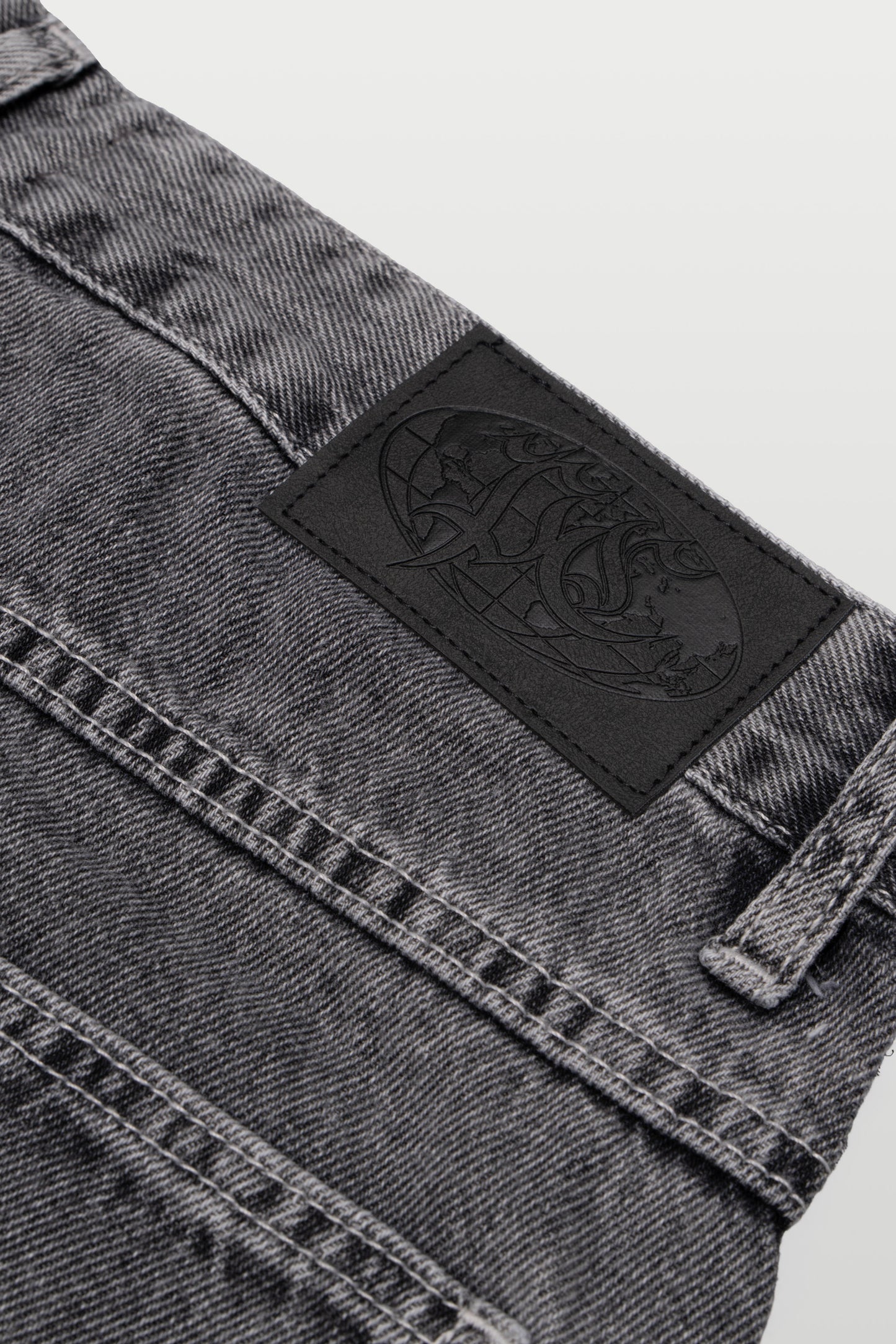 CALÇA BAGGY JEANS - WASHED GREY