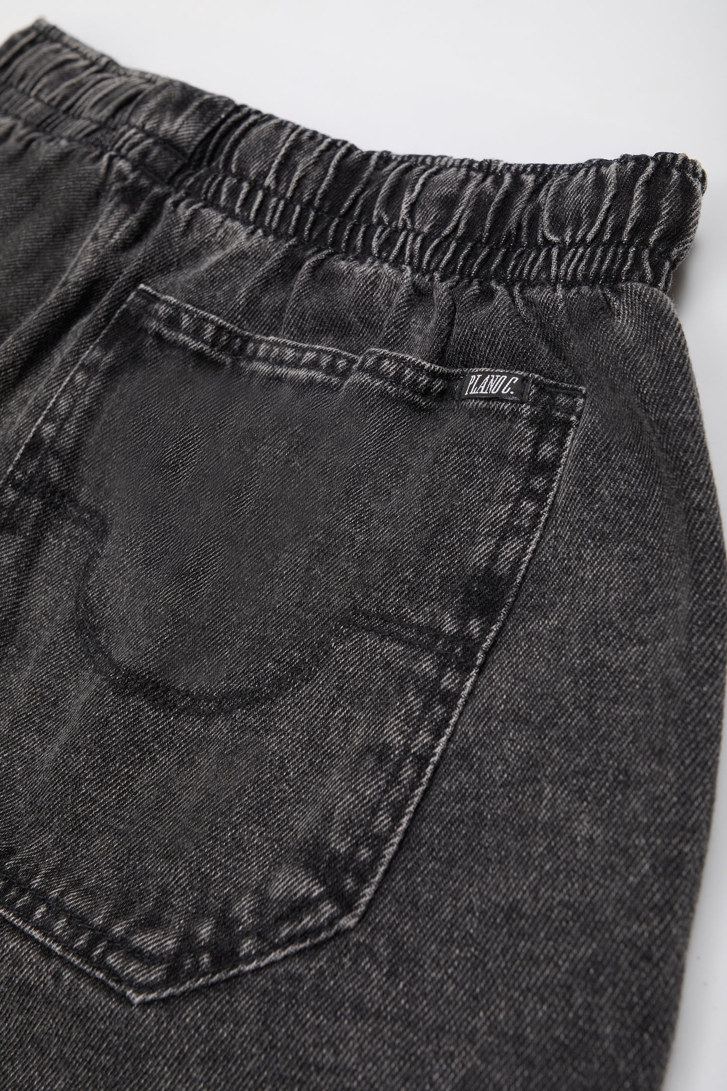 DENIM SHORTS COMFORT WASHED BLACK WASHED BLACK