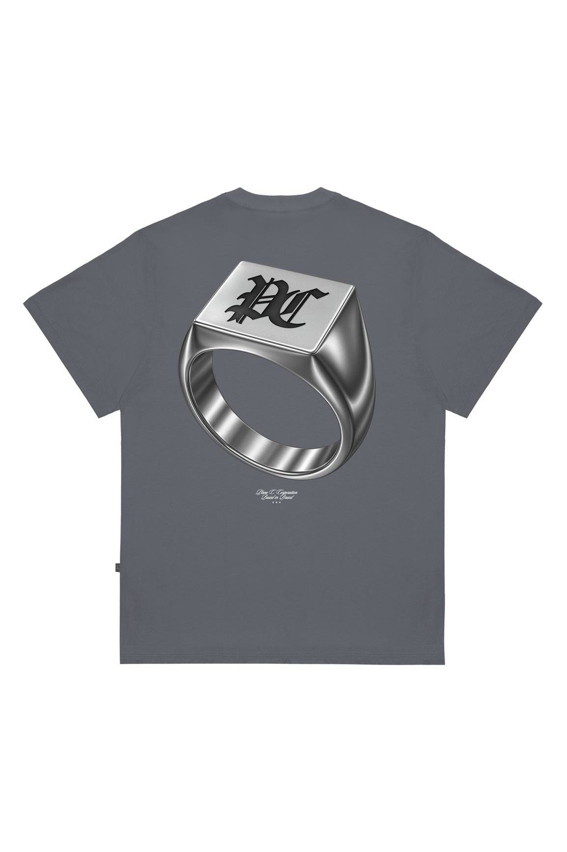 CAMISETA RING CINZA DARK GREY