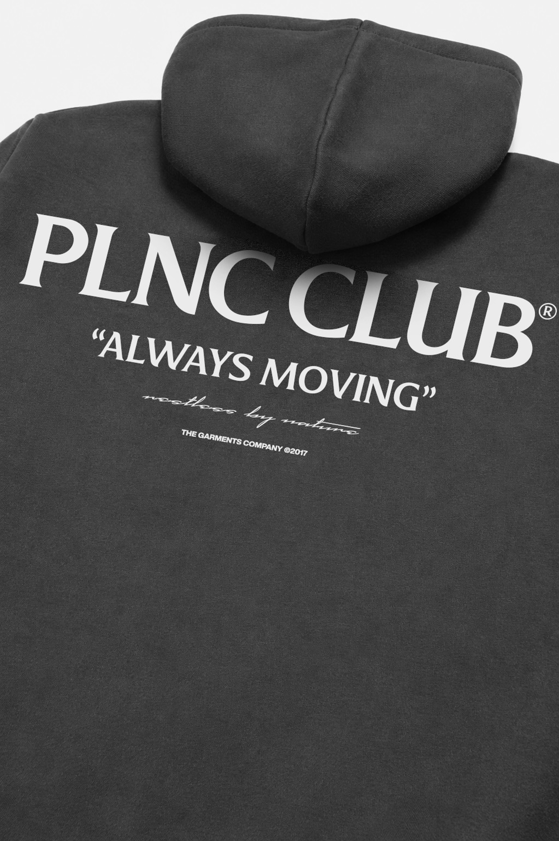 MOLETOM HOODIE PLNC CLUB CINZA DARK GREY