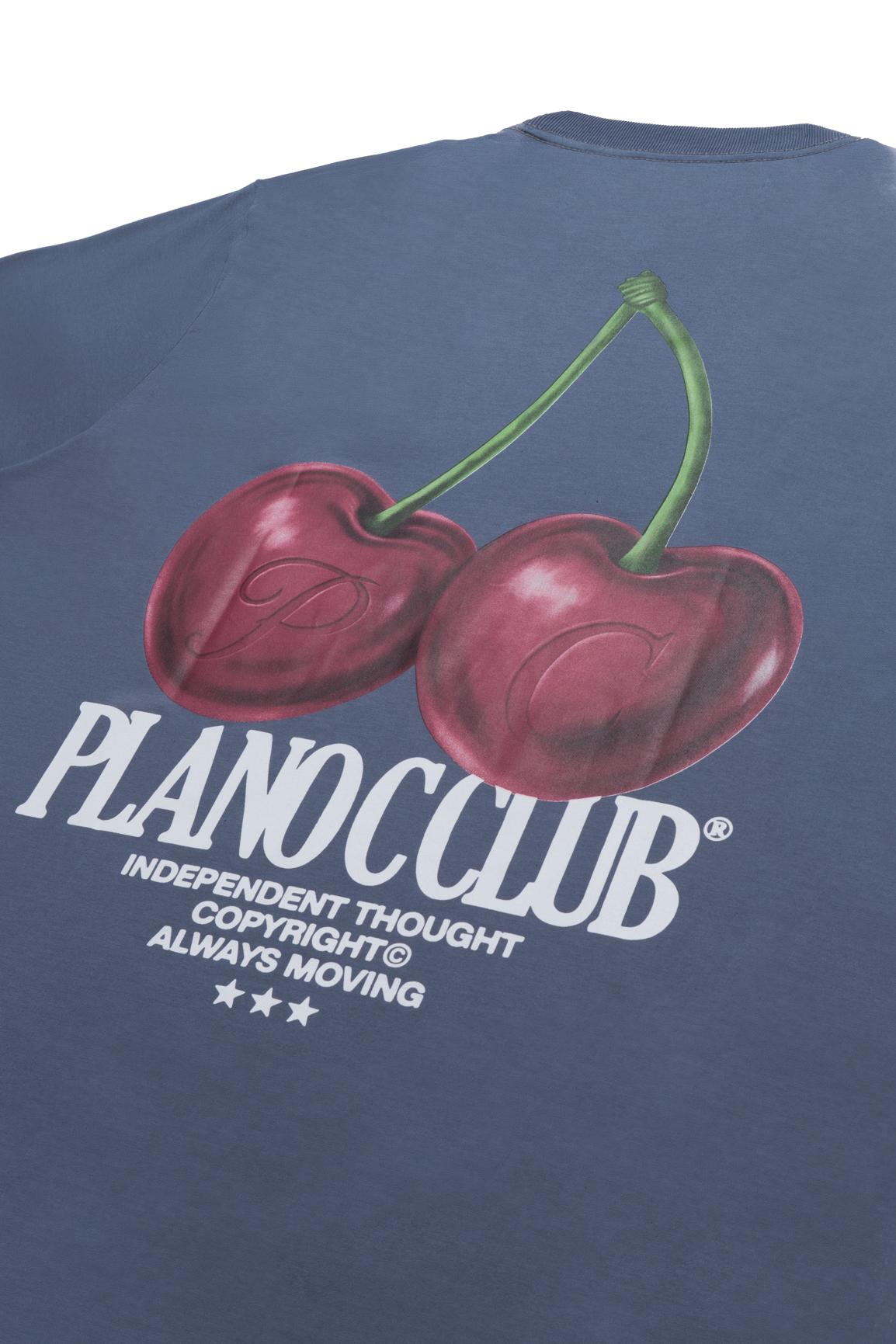CAMISETA CHERRY AZUL GRAY