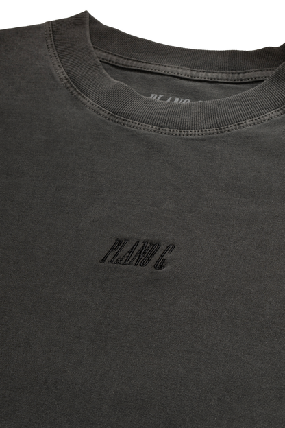CAMISETA WASH LOGO GRAFITE