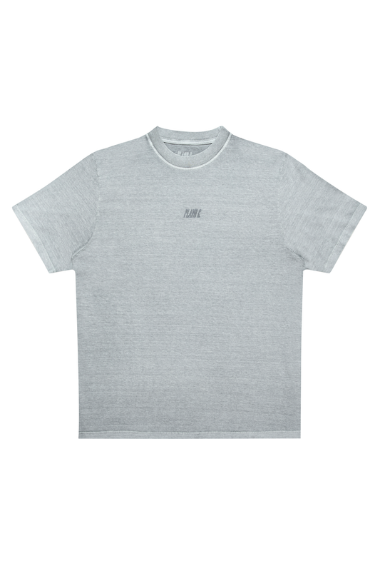 CAMISETA WASH LOGO CINZA