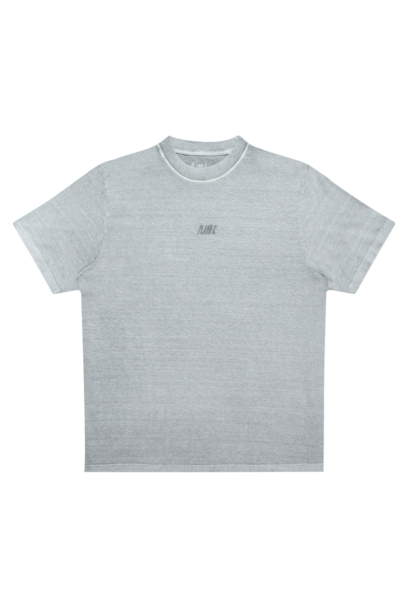 CAMISETA WASH LOGO CINZA