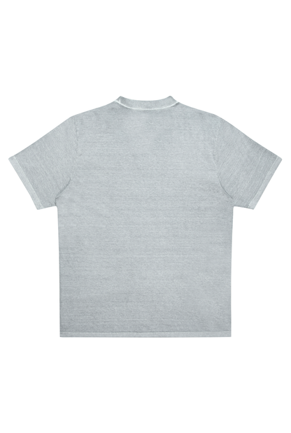 CAMISETA WASH LOGO CINZA