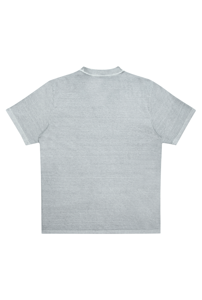 CAMISETA WASH LOGO CINZA