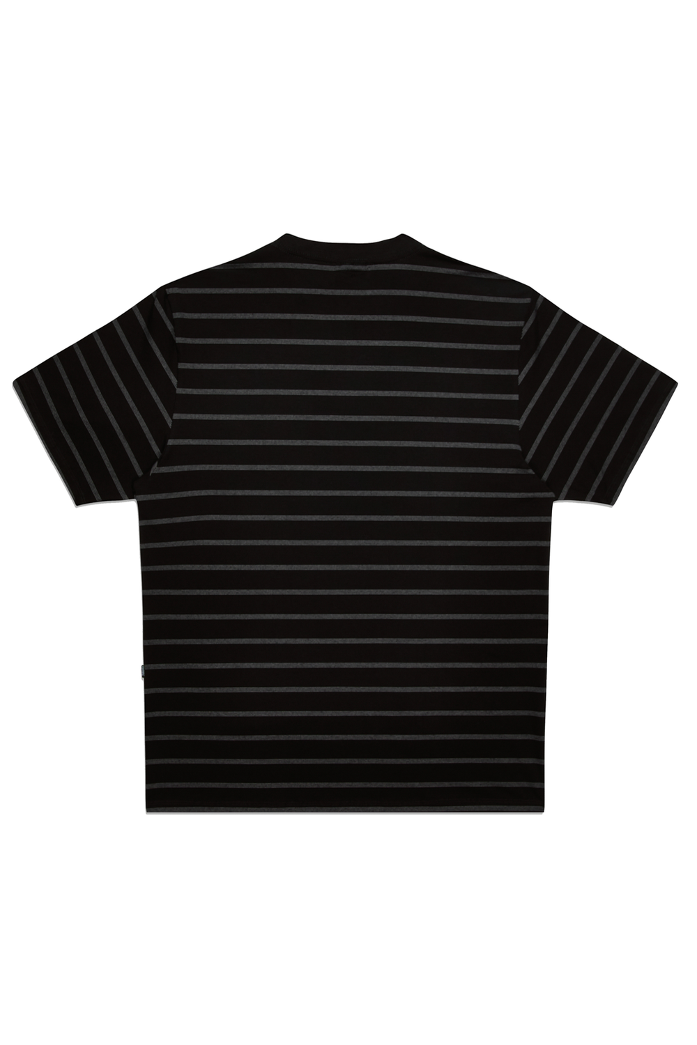 CAMISETA LISTRADA LABEL PRETO-OFF WHITE