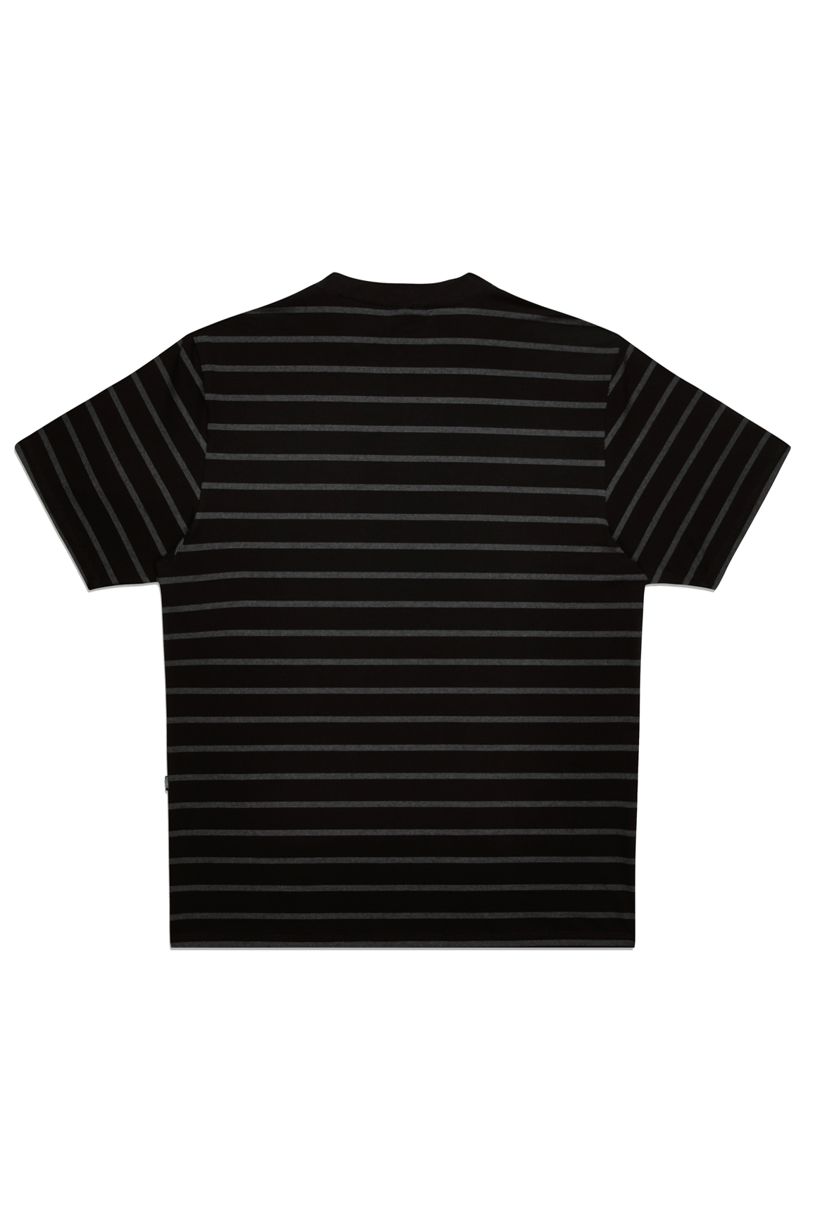 CAMISETA LISTRADA LABEL PRETO-OFF WHITE