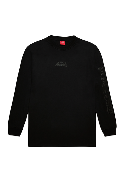 CAMISETA MANGA LONGA GOTHIC PRETO