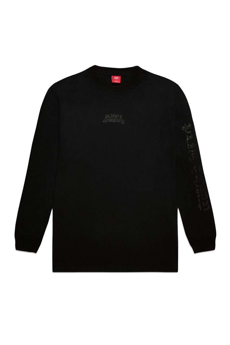 CAMISETA MANGA LONGA GOTHIC PRETO