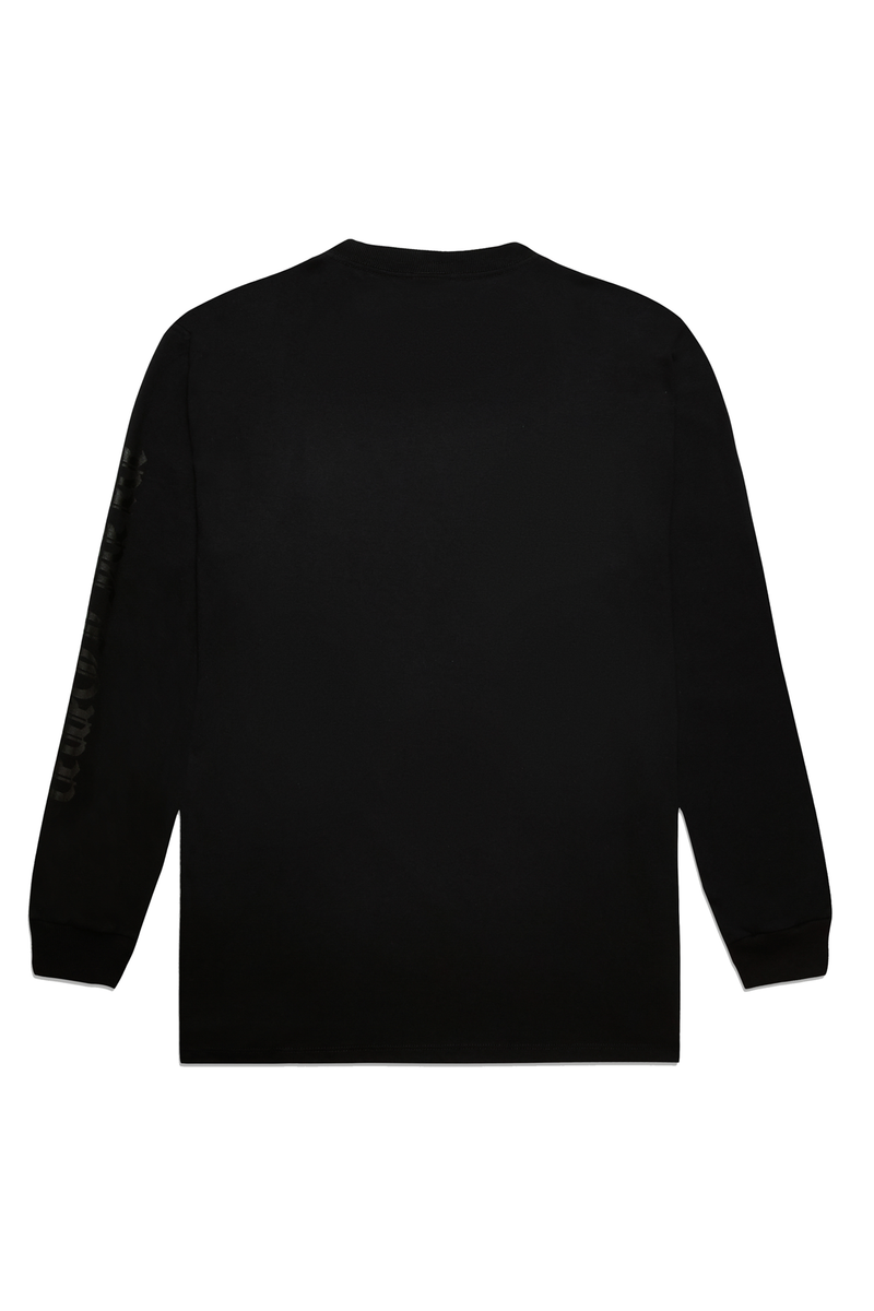 CAMISETA MANGA LONGA GOTHIC PRETO
