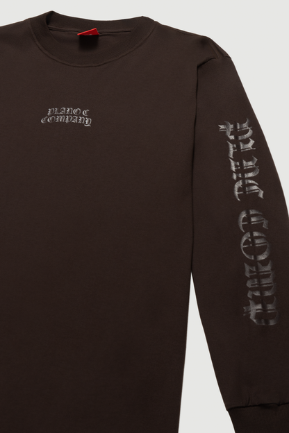 CAMISETA MANGA LONGA GOTHIC MARROM EXPRESSO