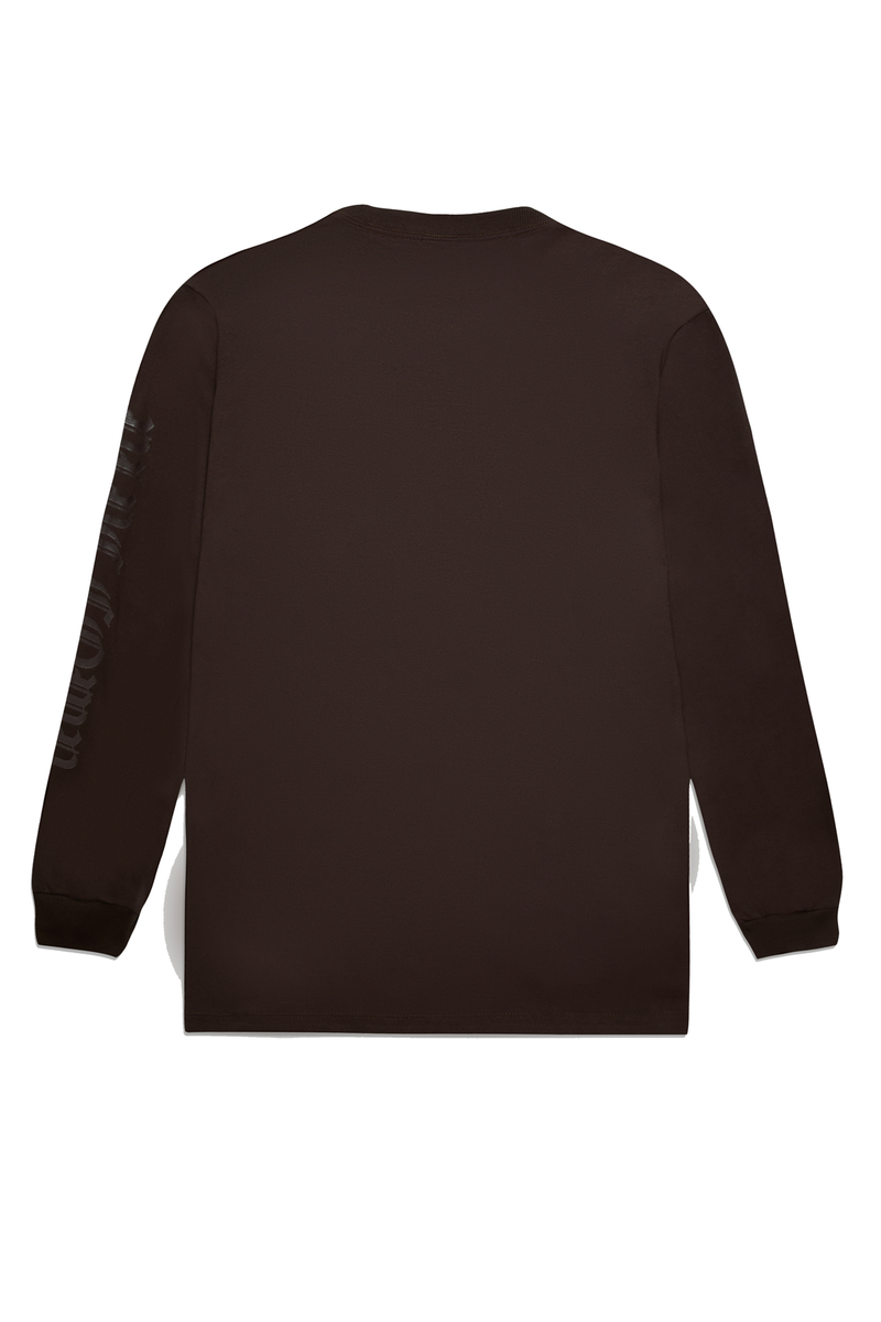 CAMISETA MANGA LONGA GOTHIC MARROM EXPRESSO