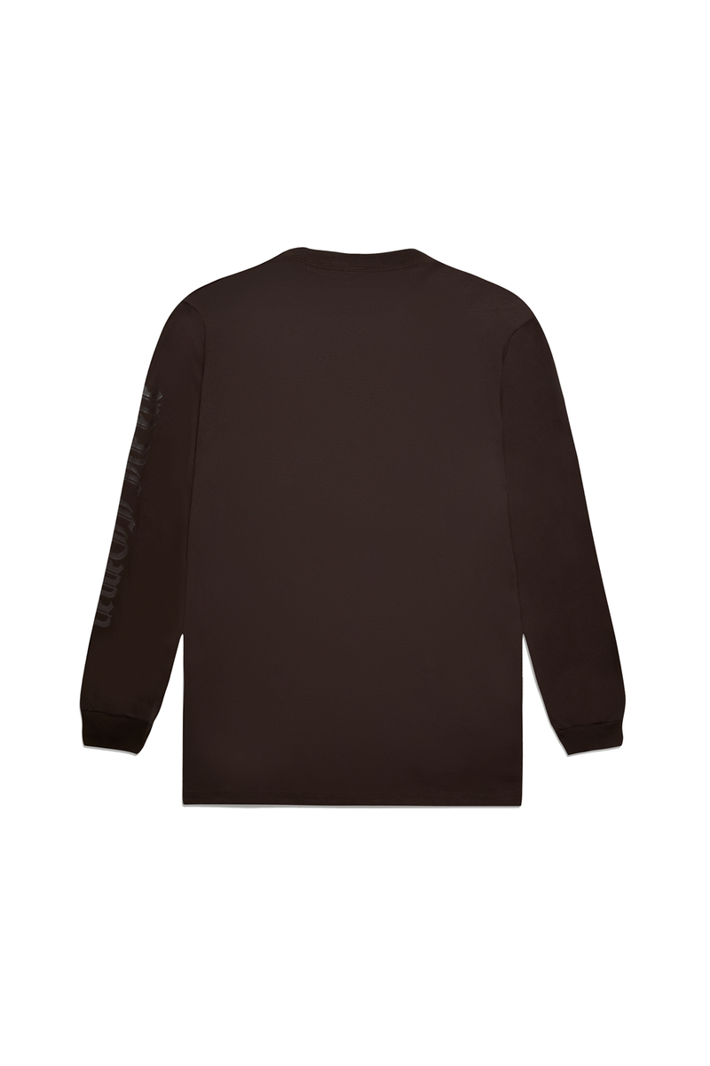 CAMISETA MANGA LONGA GOTHIC MARROM EXPRESSO