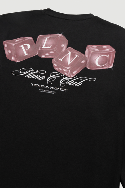 CAMISETA MANGA LONGA DICE ROLLERS PRETO