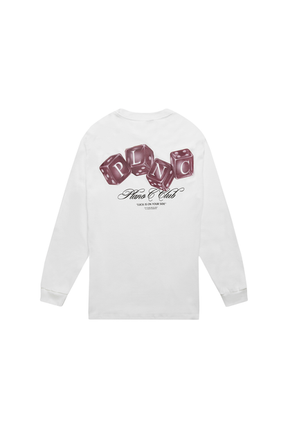 CAMISETA MANGA LONGA DICE ROLLERS MARFIM
