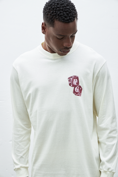 CAMISETA MANGA LONGA DICE ROLLERS MARFIM
