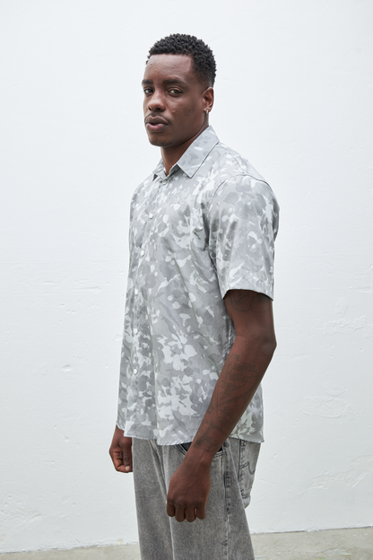 CAMISA GREYFIELD FULL PRINT CINZA