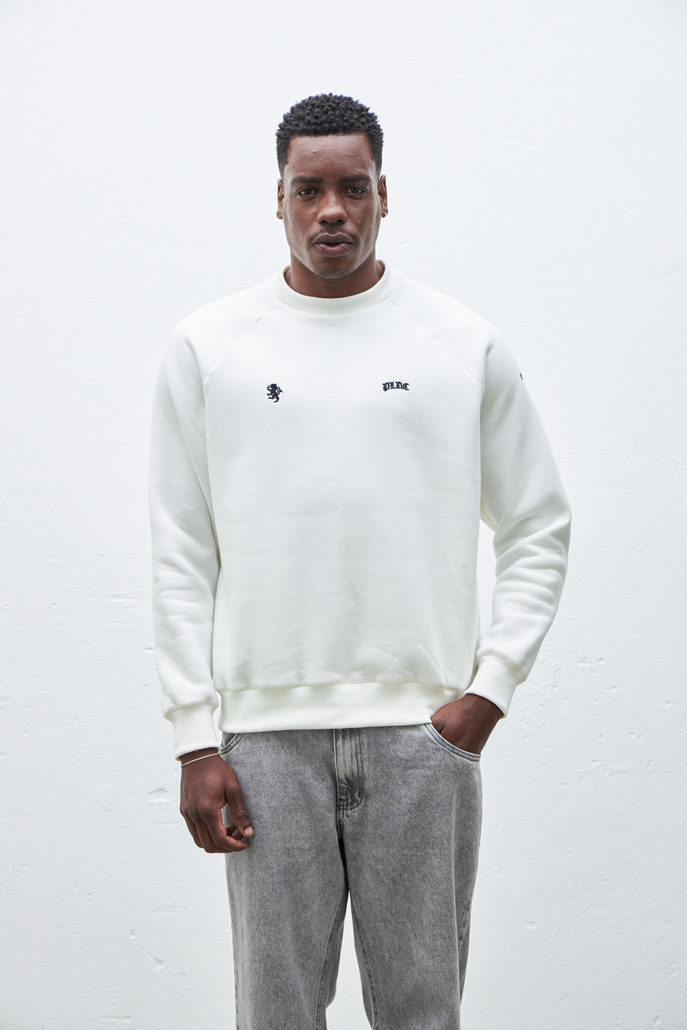 MOLETOM CREWNECK RAGLAN TEAM MARFIM