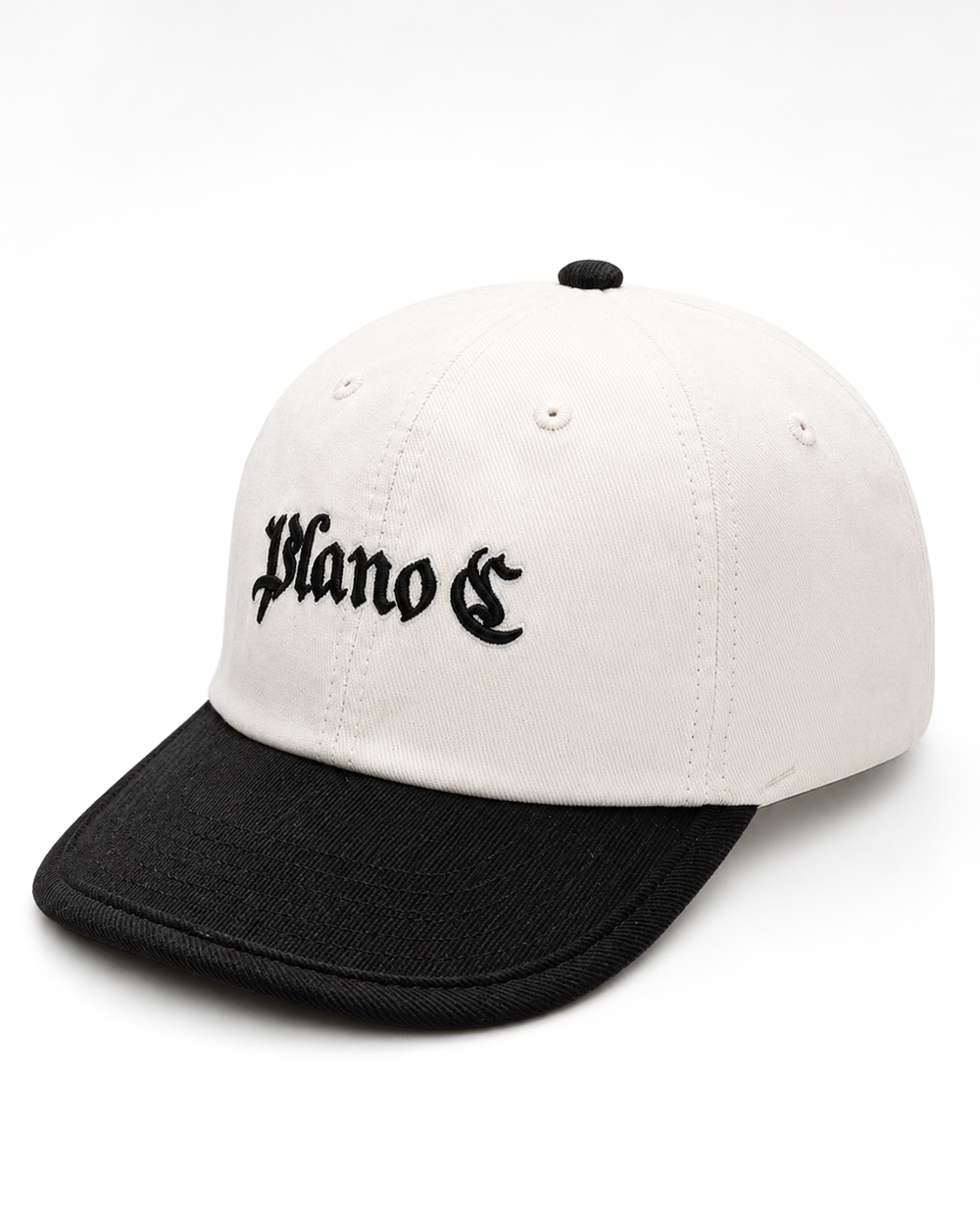 BONÉ COTELÊ 6-PANEL PRETO-OFF WHITE