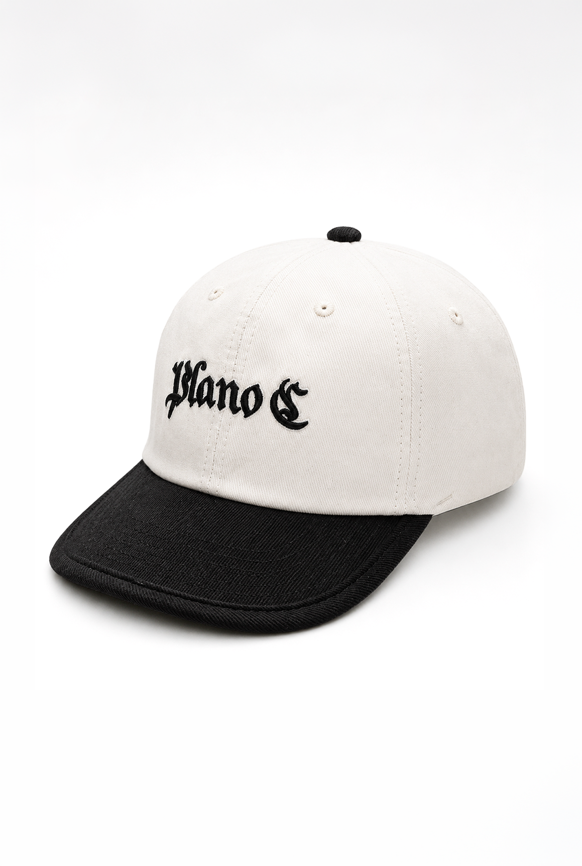 BONÉ COTELÊ 6-PANEL PRETO-OFF WHITE