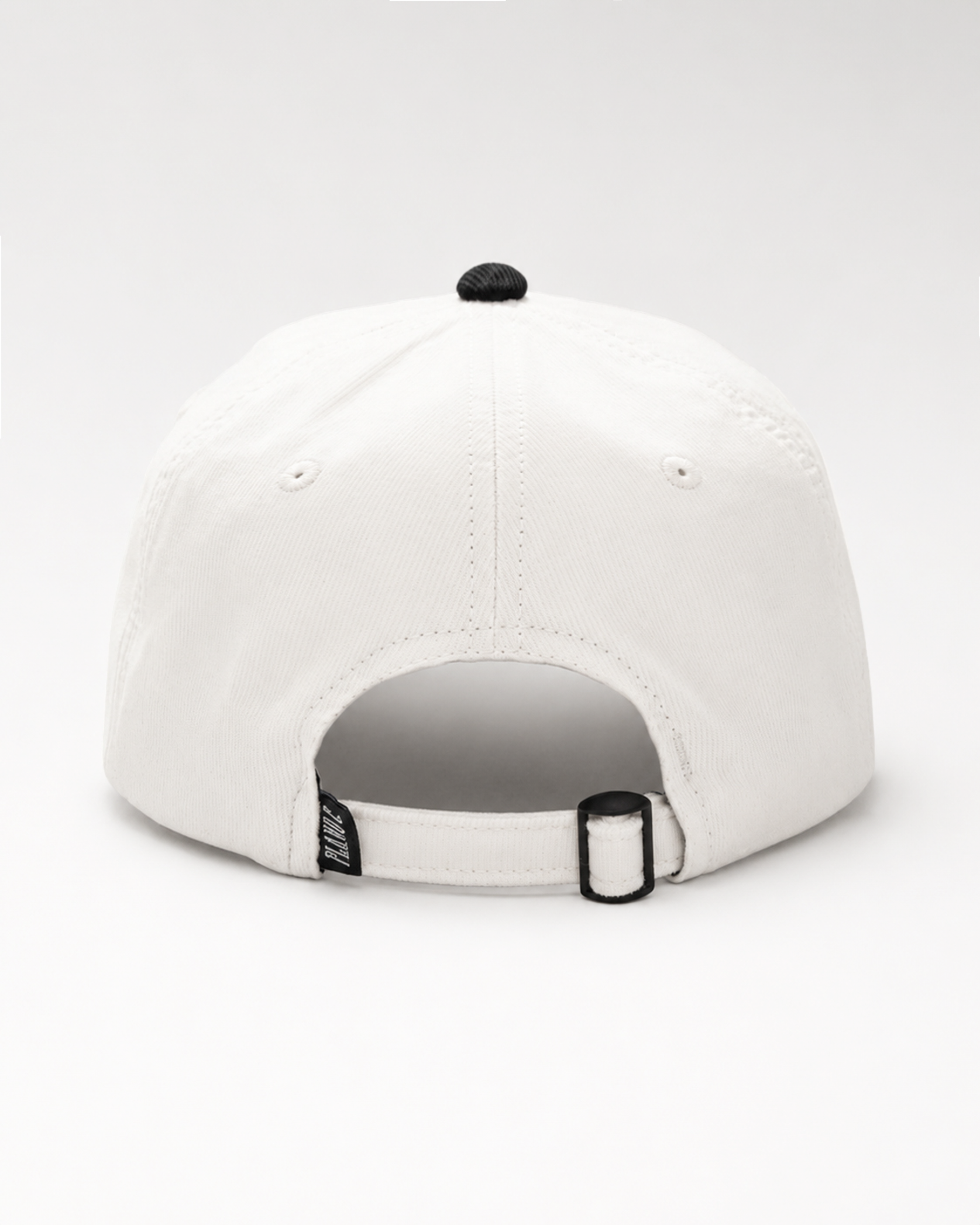 BONÉ COTELÊ 6-PANEL PRETO-OFF WHITE