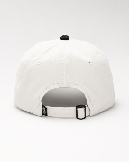 BONÉ COTELÊ 6-PANEL PRETO-OFF WHITE